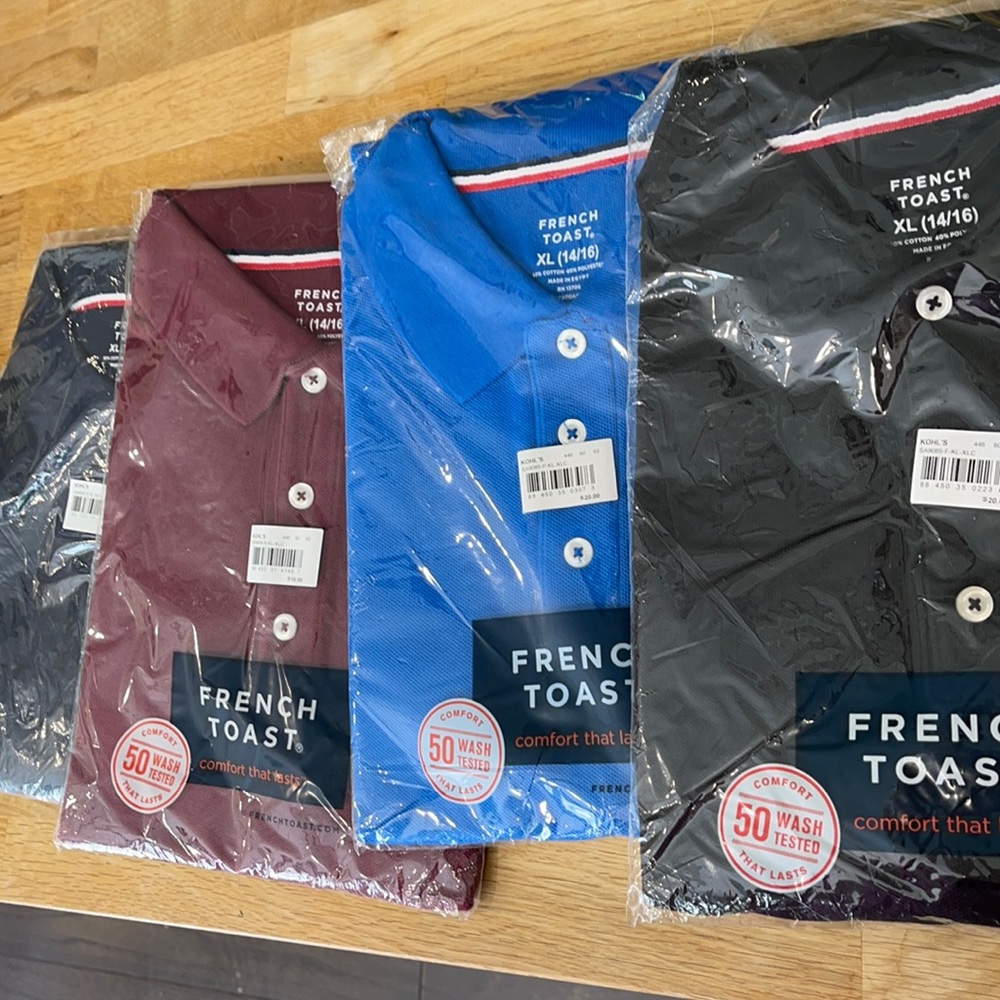 14/16 French toast polo bundle!!
